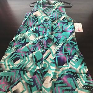 LulaRoe Joy - NWT - Turquoise/Purple